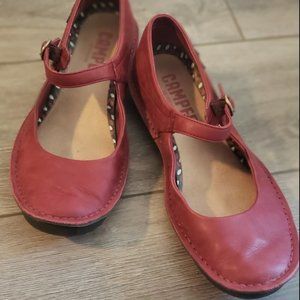 Burgundy Mary Janes (Campers) Size 39
